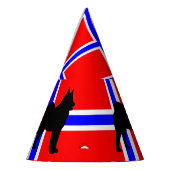 Chapeaux De Fètes silo d'elkie sur le Norvège-drapeau (Gauche)