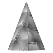 Chapeaux De Fètes Silver Diamond Sparkle Grey Faux Velvet (Dos)