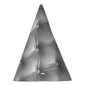 Chapeaux De Fètes Silver Diamond Sparkle Grey Faux Velvet (Droite)