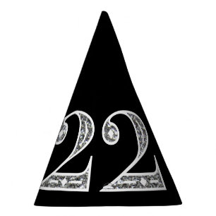 Chapeaux De Fètes Silver Glamour 2022 Nouvel An Casquette de la Soir