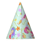 Chapeaux De Fètes Sirènes Bleu  (Dos)