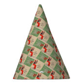 Chapeaux De Fètes Skier de Noël des années 1950 (Droite)