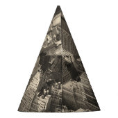 Chapeaux De Fètes Skyline de Manhattan, aérien noir et blanc. (Dos)