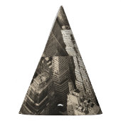 Chapeaux De Fètes Skyline de Manhattan, aérien noir et blanc. (Gauche)