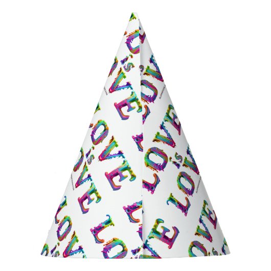 Chapeaux De Fètes SlipperyJoe amour est l'amour goutte à goutte de f (Dos)