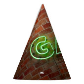 Chapeaux De Fètes SlipperyJoe illuminé néon gay signe lumineux vif (Gauche)