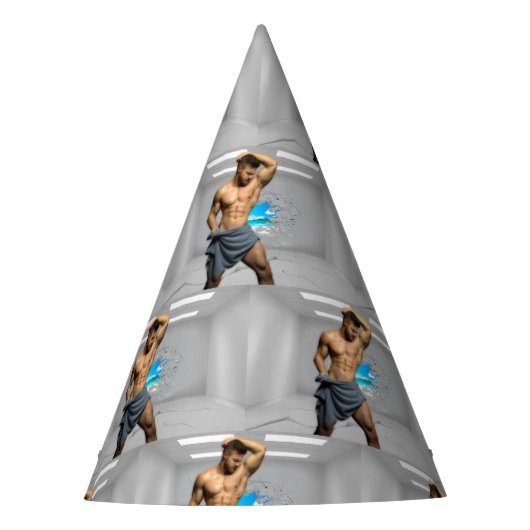 Chapeaux De Fètes SlipperyJoe's Man serviette brisée mur de brique b (Devant)