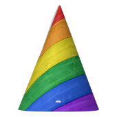 Chapeaux De Fètes SlipperyJoe's orgueil drapeau en bois horizontal a (Gauche)