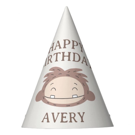 Chapeaux De Fètes Slumberkins Bigfoot Birthday (Devant)