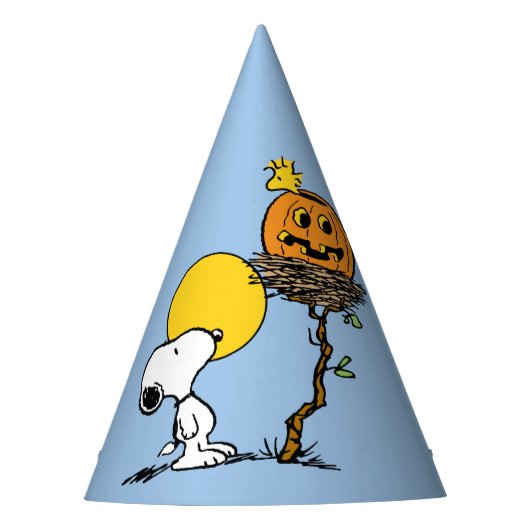 Chapeaux De Fètes Snoopy & Bois Nid Avec Jack O'Lantern (Devant)