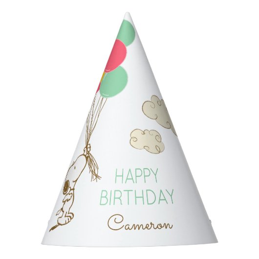 Chapeaux De Fètes Snoopy et Ballons Anniversaire (Devant)