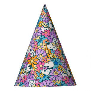 Chapeaux De Fètes Snoopy & Motif de fleurs de bois