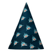 Chapeaux De Fètes Soirée d'anniversaire au requin (Gauche)