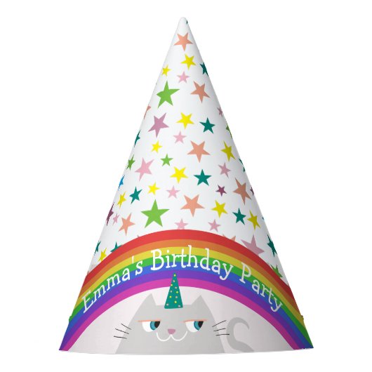 Chapeaux De Fètes Soirée d'anniversaire de fille mignonne (Devant)