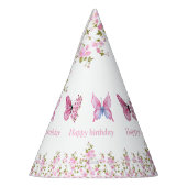 Chapeaux De Fètes Soirée d'anniversaire florale (Gauche)