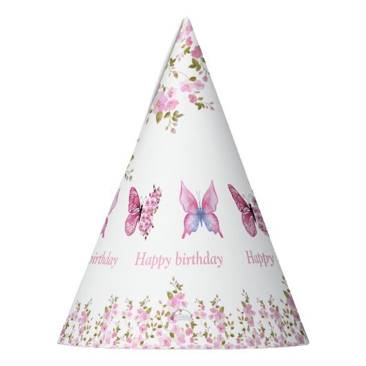 Chapeaux De Fètes Soirée d'anniversaire florale (Gauche)