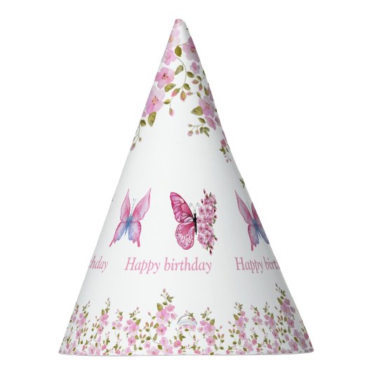 Chapeaux De Fètes Soirée d'anniversaire florale (Droite)