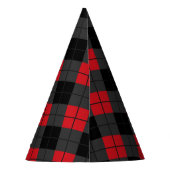 Chapeaux De Fètes Soirée de Black Red Plaid (Dos)