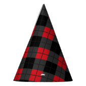 Chapeaux De Fètes Soirée de Black Red Plaid (Gauche)