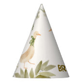Chapeaux De Fètes Soirée d'oie rime fête d'anniversaire monogrammed (Gauche)