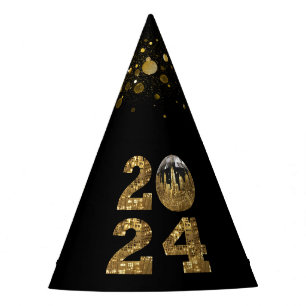 Chapeaux De Fètes Soirée du Nouvel An 2024—Ball-NYC Gold-