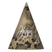 Chapeaux De Fètes Soirée du Nouvel An - fractale dorée (Gauche)