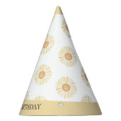 Chapeaux De Fètes Soleil Soleil Boho Premier anniversaire Jaune Bohè (Droite)