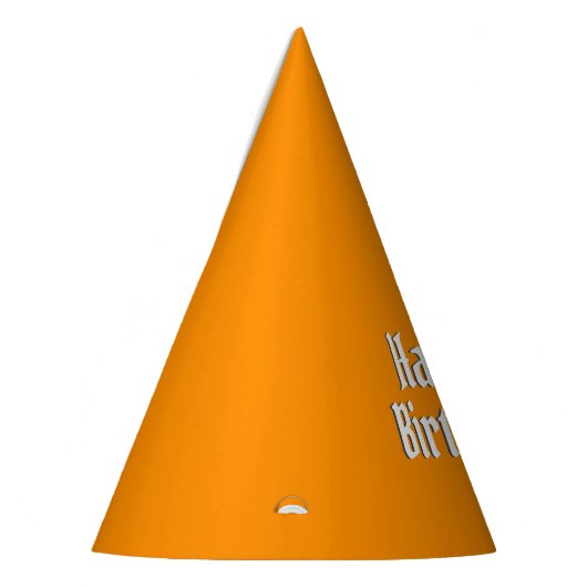Chapeaux De Fètes Solid Princeton Orange Anniversaire (Gauche)
