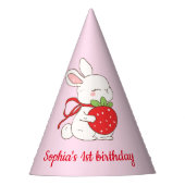 Chapeaux De Fètes Some Bunny Strawberry Pink Birthday (Devant)