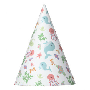 Chapeaux De Fètes Sous la fête du Baby shower marin Kawaii Pastel Cu