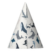 Chapeaux De Fètes Sous les accessoires de la Baleine Bleue de la mer (Dos)