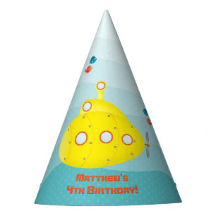 Chapeaux De Fètes Sous-marin jaune profond