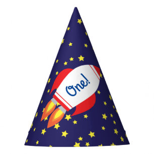 Chapeaux De Fètes Space Rocket Star Navire 1er anniversaire Casquett
