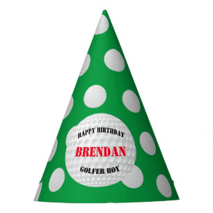 Chapeaux De Fètes Sport Joyeux anniversaire Golfer Boy