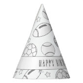 Chapeaux De Fètes Sports Anniversaire - Couleur de votre propre Casq (Gauche)