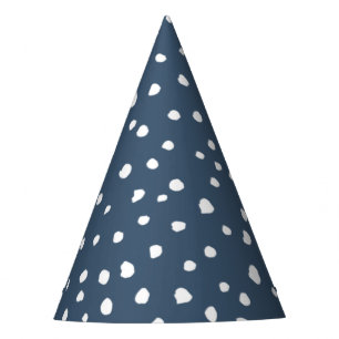 Chapeaux De Fètes Spots Dalmatiens Bleus Marine, Points Dalmatiens,