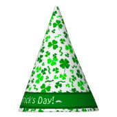 Chapeaux De Fètes St Patrick's Day Lucky Shamrocks Personalized (Droite)