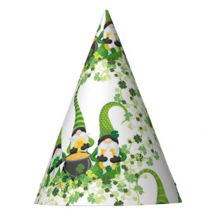 Chapeaux De Fètes St Patrick's Day Vert Trèfles Vieux Leprechaun