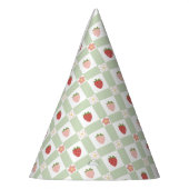 Chapeaux De Fètes Strawberry Gingham Pastel Green Kids (Gauche)