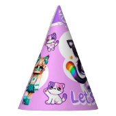 Chapeaux De Fètes Style Aphmau, Fille d'Anniversaire, Jeu mignon, Mi (Gauche)