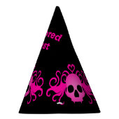 Chapeaux De Fètes Style rose rose mignon de goth du crâne | (Droite)