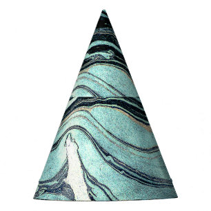 Chapeaux De Fètes Suminagashi, Art marbré japonais.