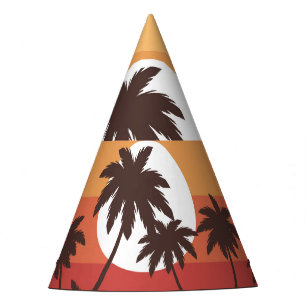Chapeaux De Fètes Sunset Tropical Palm Beach Vintage