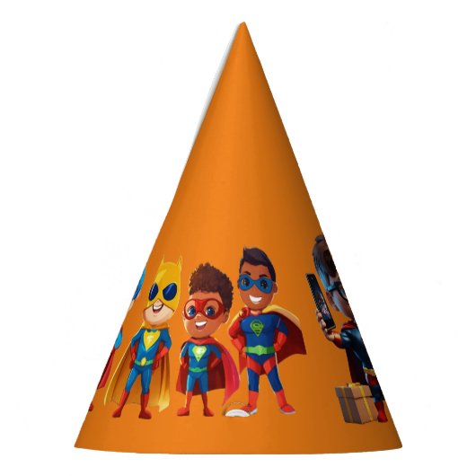 Chapeaux De Fètes super anniversaire de héros (Gauche)