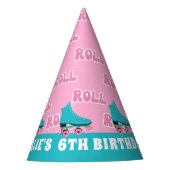 Chapeaux De Fètes Super Retro Rainbow Roller Patinage Anniversaire (Devant)