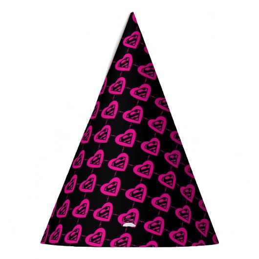 Chapeaux De Fètes Supergirl Hearts Motif diagonal (Gauche)