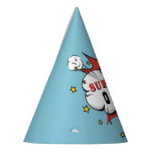 Chapeaux De Fètes Superhero Comic Speech Bubble Boy Anniversaire (Gauche)