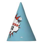 Chapeaux De Fètes Superhero Comic Speech Bubble Boy Anniversaire (Droite)