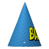 Chapeaux De Fètes Superhero Party Casquette - Blue Black Dot BAM (Gauche)