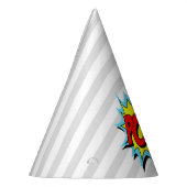 Chapeaux De Fètes Superhero Pow à thème - Gris (Gauche)